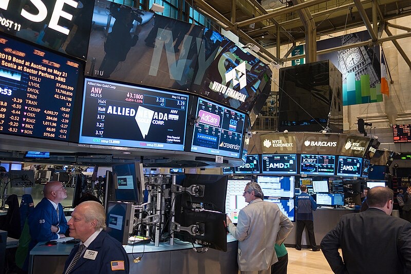 Trading floor at the New York Stock Exchange